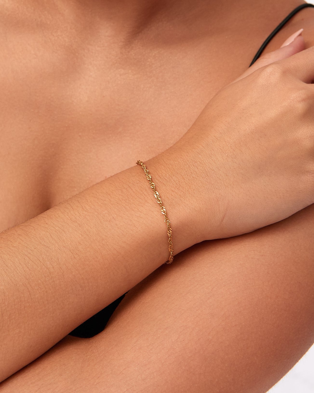 pulsera oro mujer fina