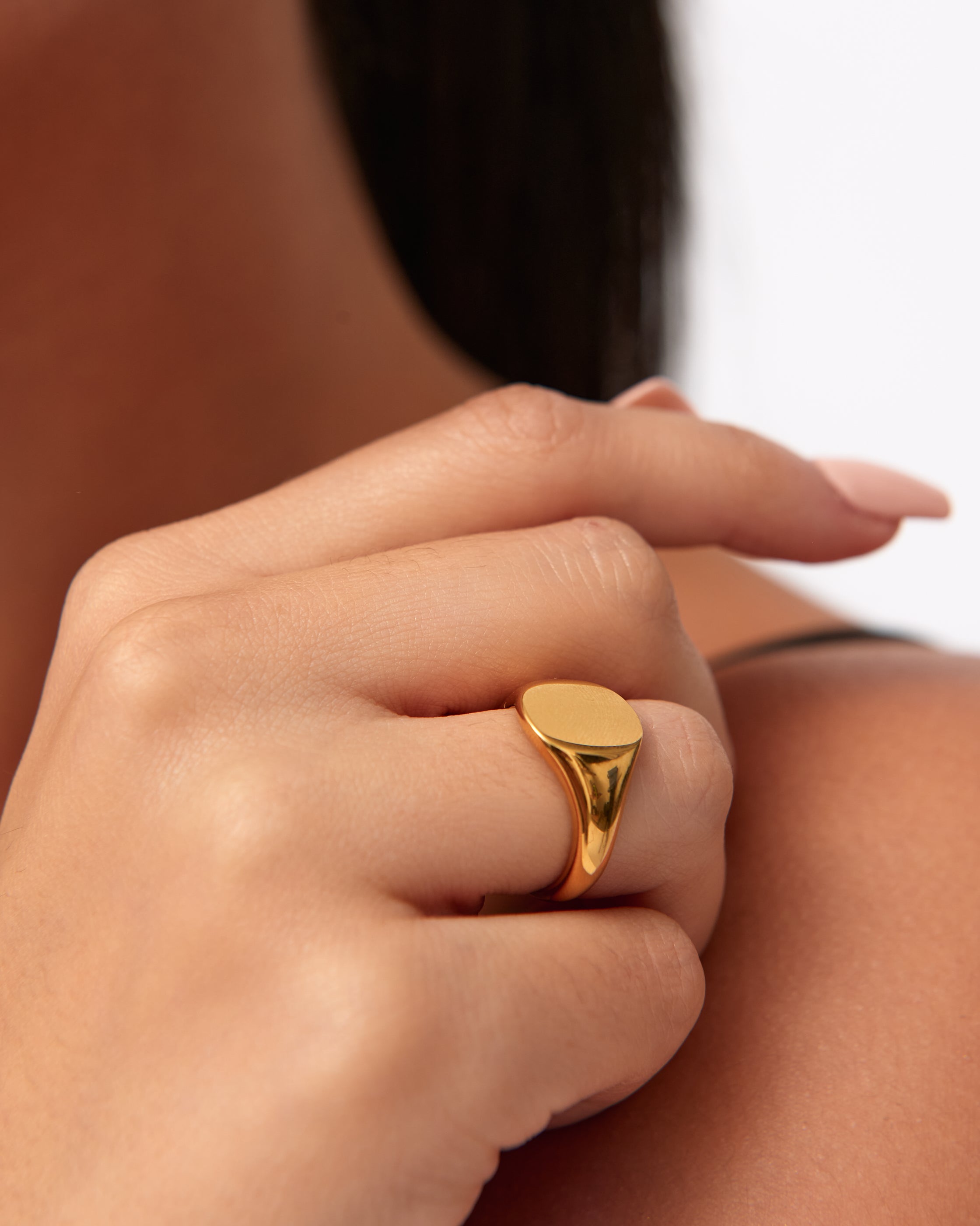 Anillos de Sello de Oro para Mujer Anillo Sello Mujer