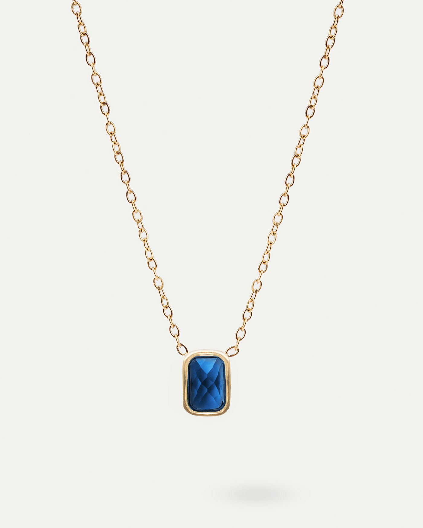 colgante swarovski piedra azul